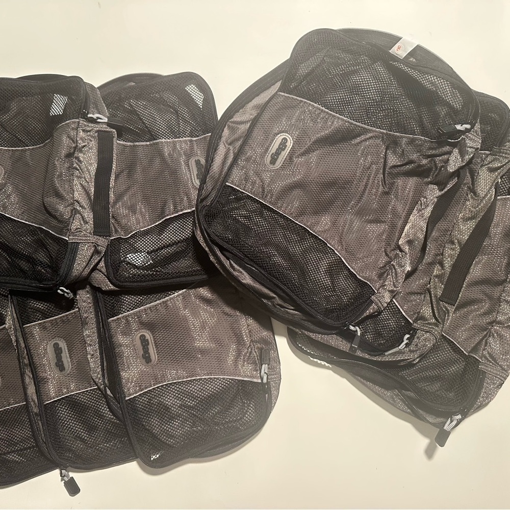 Lot Of 9 Brags Packing Cubes Black